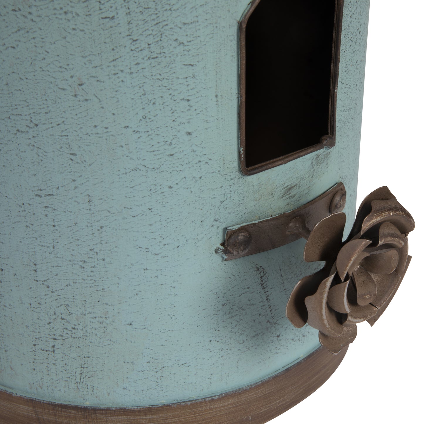 Aqua Garden Iron Birdhouse