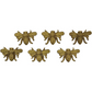 Pewter Bee Magnets (Set of 6)