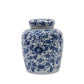 Navy Blue & White Decorative Ceramic Ginger Jar with Lid - Ferry - Morse