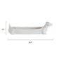 Long White Ceramic Dachshund Cracker Dish