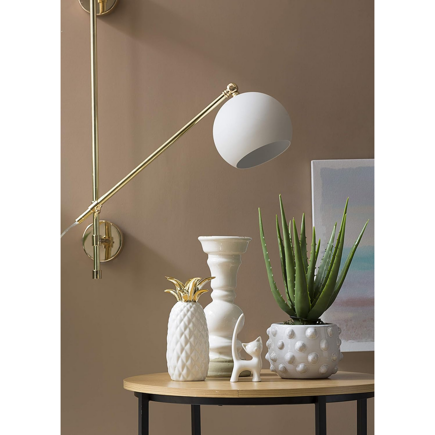 White Terracotta Planter 6.25" with Bubbled Design
