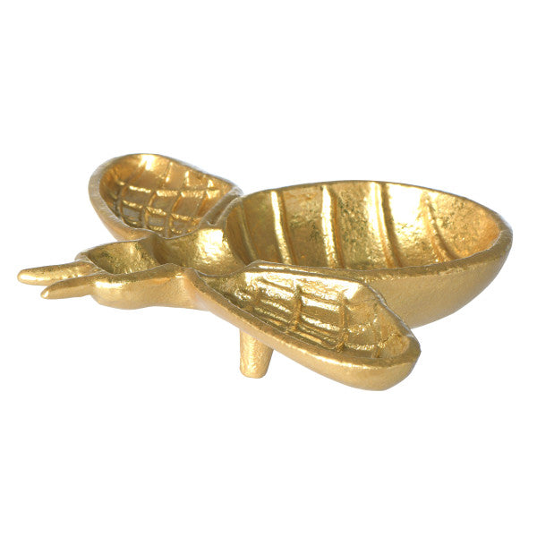 Decorative Cast Iron Gold Bee Shaped Dish