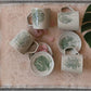 Stoneware Leaf Mug with Reactive Crackle Glaze (Set of 4 Styles)