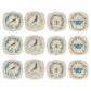 Painted Fauna Stoneware Plates With Scalloped Edge (Set of 12)