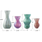 Multicolor Debossed Reclaimed Glass Vases (Set of 4 Sizes)