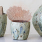 Blue Terracotta Planter with Crackle Glaze