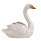 Stoneware Swan Planter, White, Black and Orange - Ferry - Morse