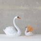 Stoneware Swan Planter, White, Black and Orange - Ferry - Morse