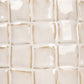 Cream Round Stoneware Planter with Woven Pattern in Reactive Glaze