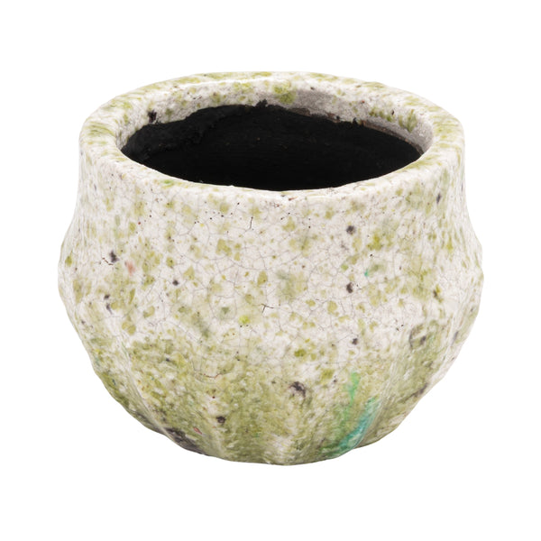 Medium Terracotta Planter with Crackle Glaze | Ferry-Morse Décor