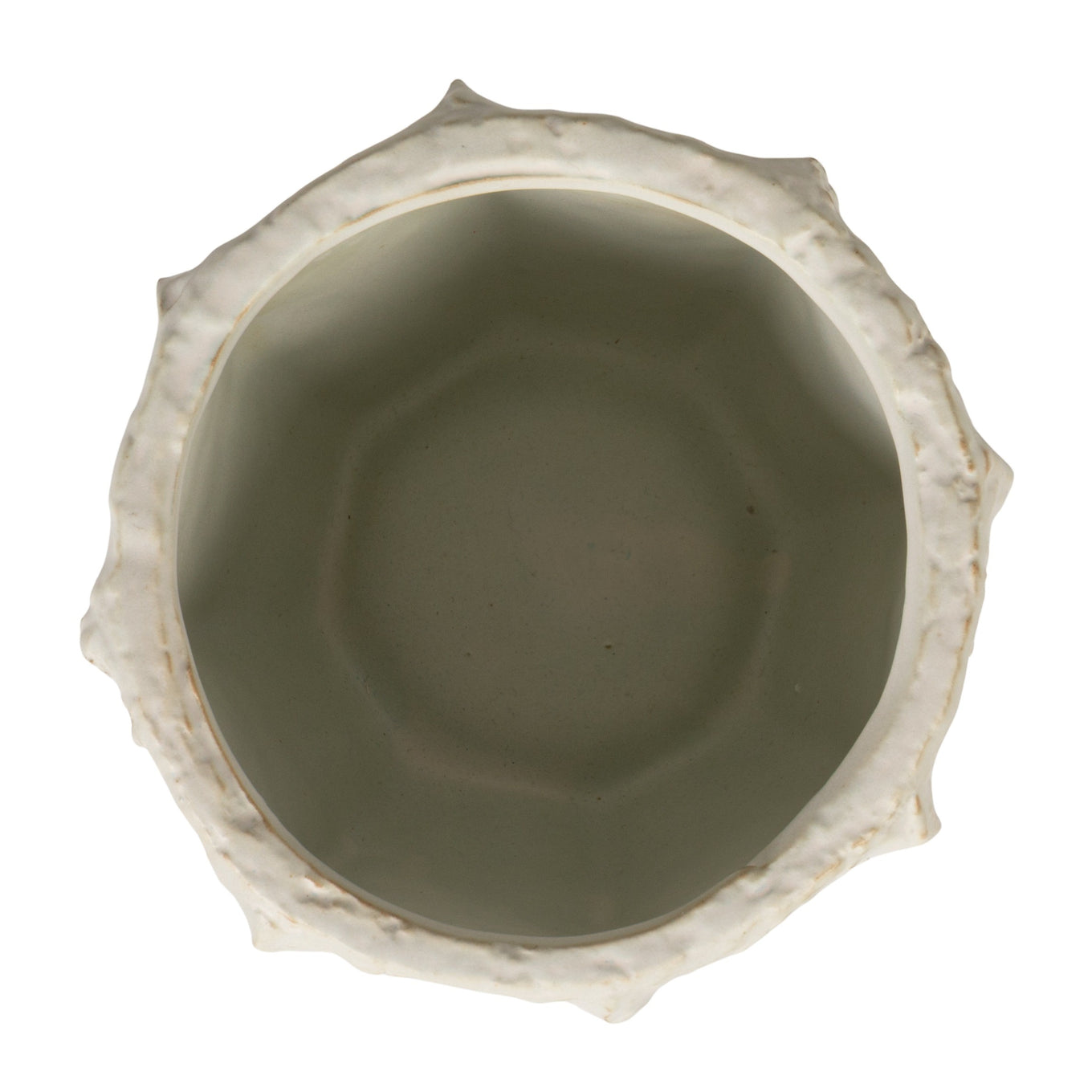 Stoneware pot on a white background