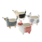 Decorative Dolomite Dog Shaped Planter, Multicolor (Set of 4)
