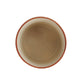 Rust & White Footed Stoneware Planter with Abstract Print