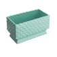 Mint Ceramic Hobnail Planter with Scalloped Edge & Polka Dots