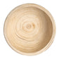 Round Paulownia Wood Pedestal Bowl, Natural