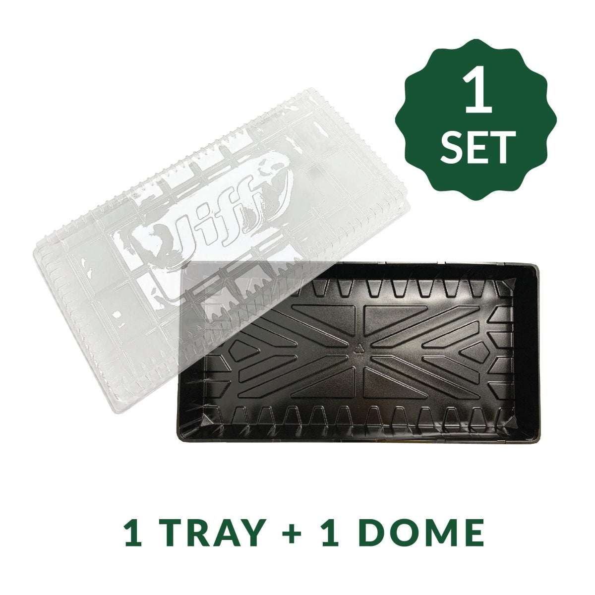 jiffy plastic plant tray Jiffy Greenhouse Humidity Dome & Tray 5 Pack