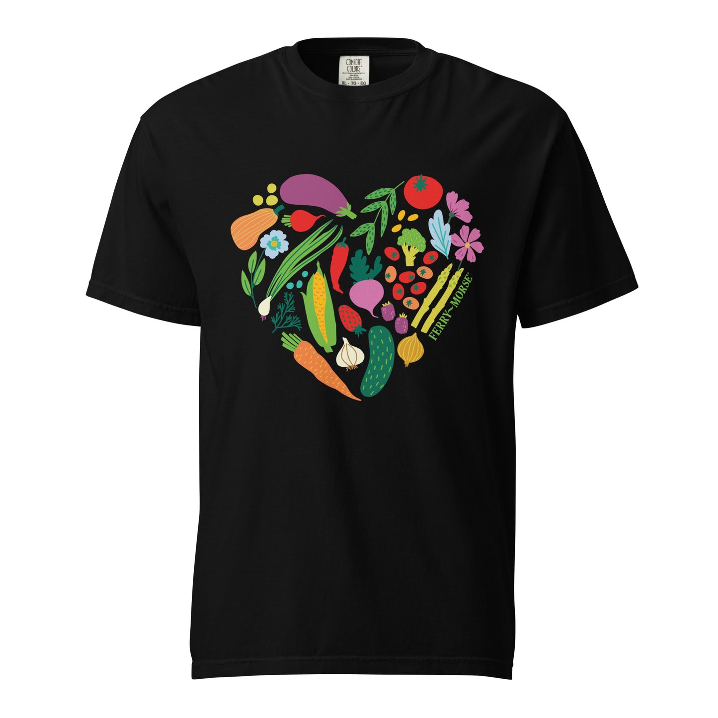 "Garden Heart" Unisex Garment-Dyed Heavyweight T-Shirt