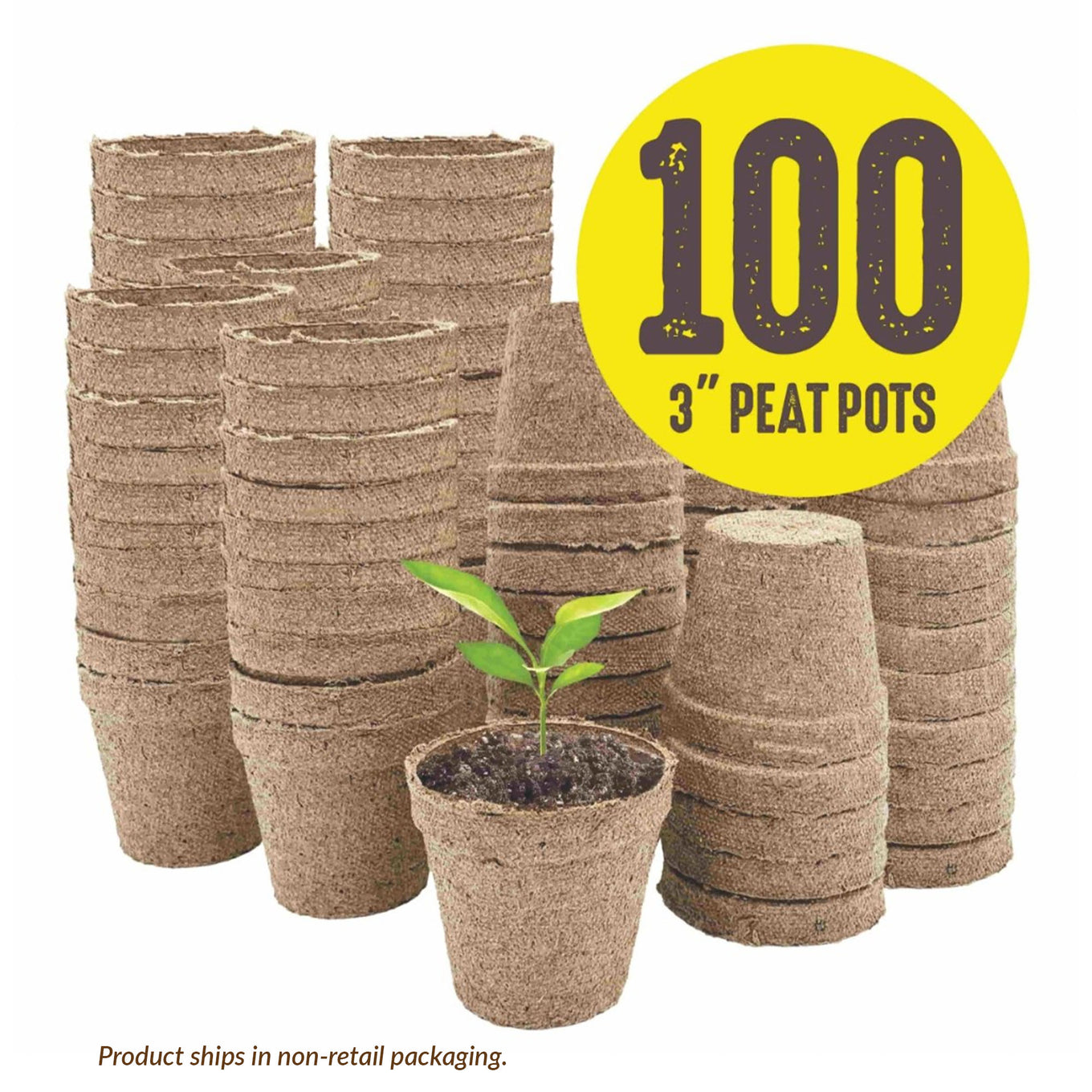 jiffy peat pots and soil mix Jiffy-Pots 3 inch Biodegradable Peat Pots from Ferry-Morse Seeds