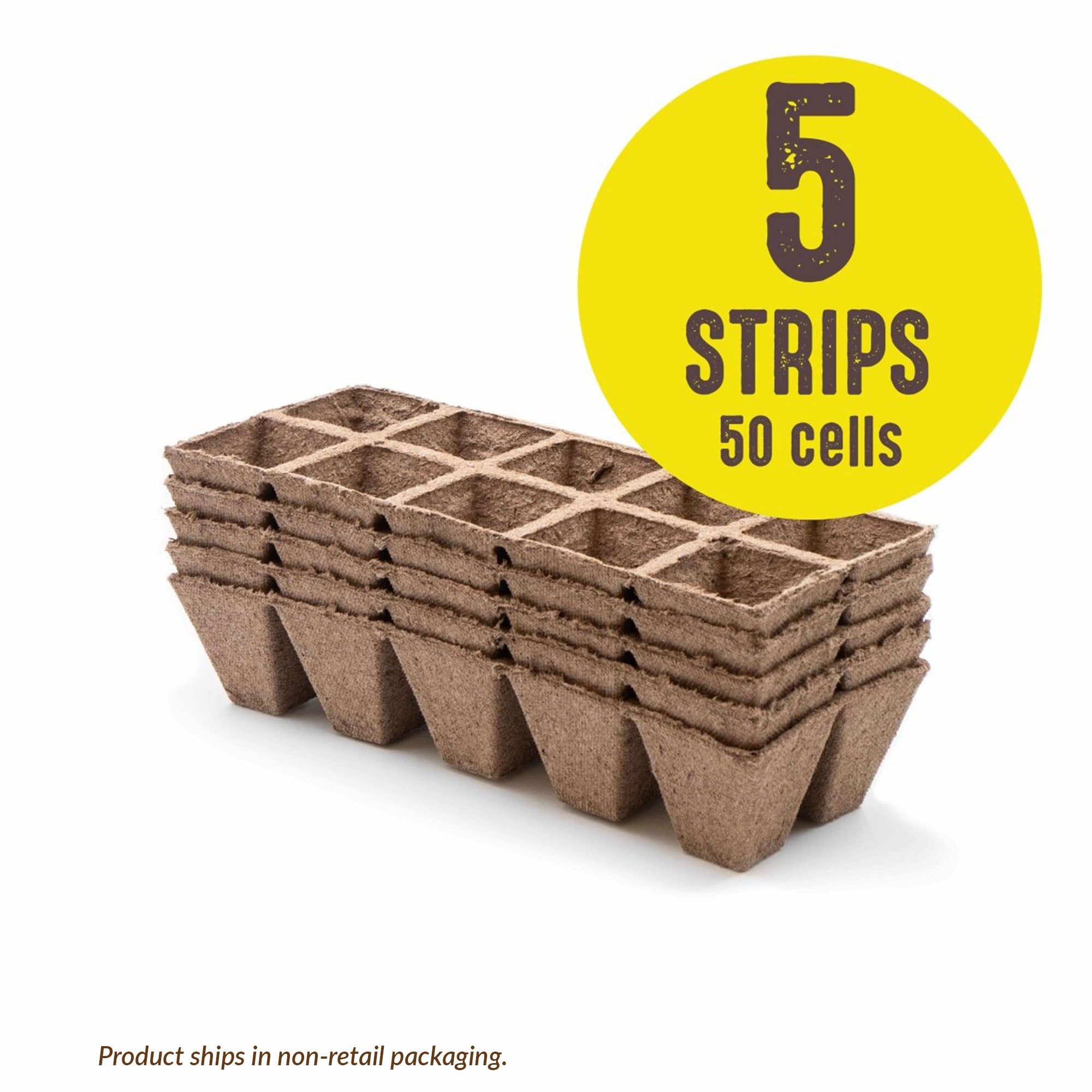 Jiffy - Strips 10 Cell Peat Strips for Seed Starting - Ferry - Morse