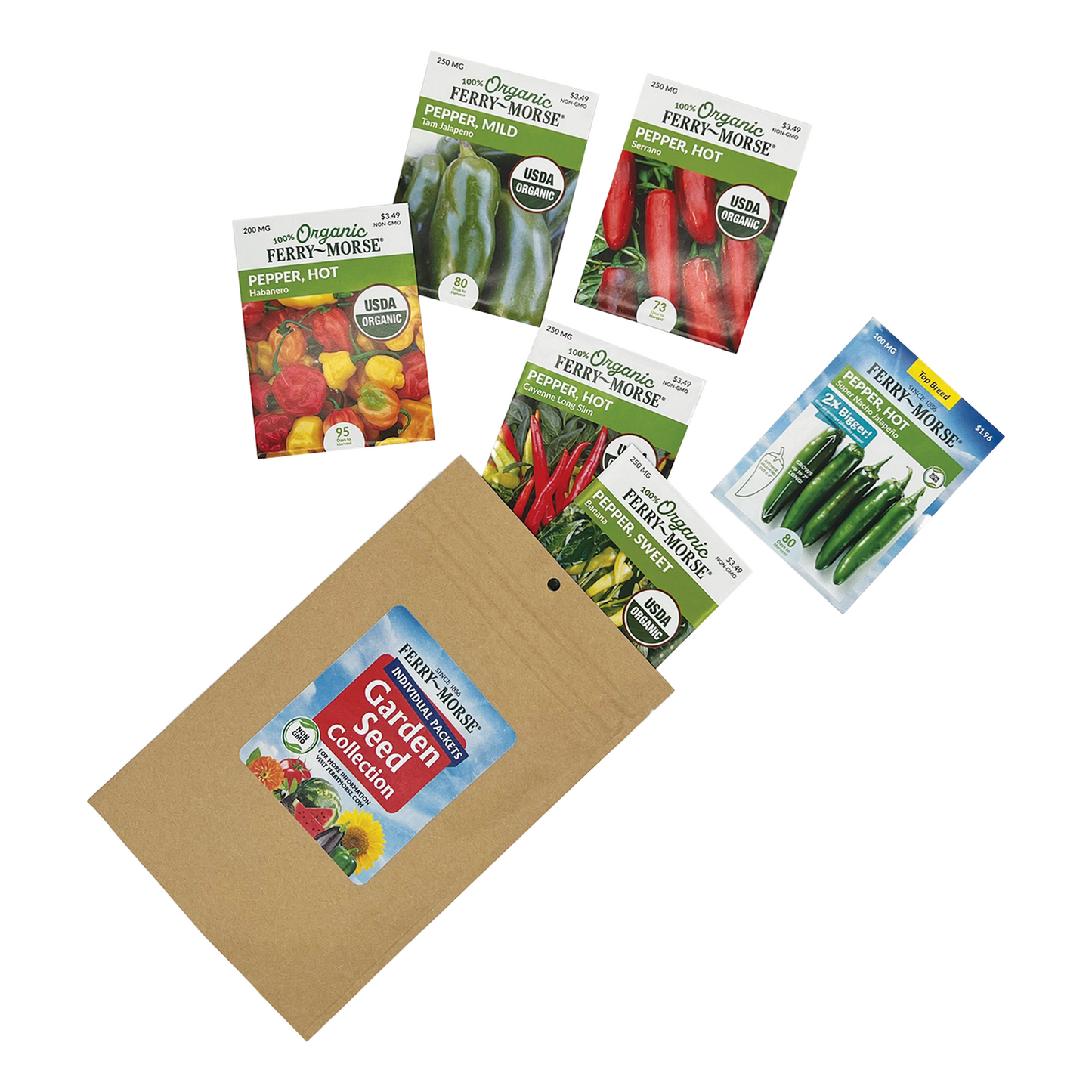Pepper Enthusiast Non-GMO Seed Bundle (6 Pack)
