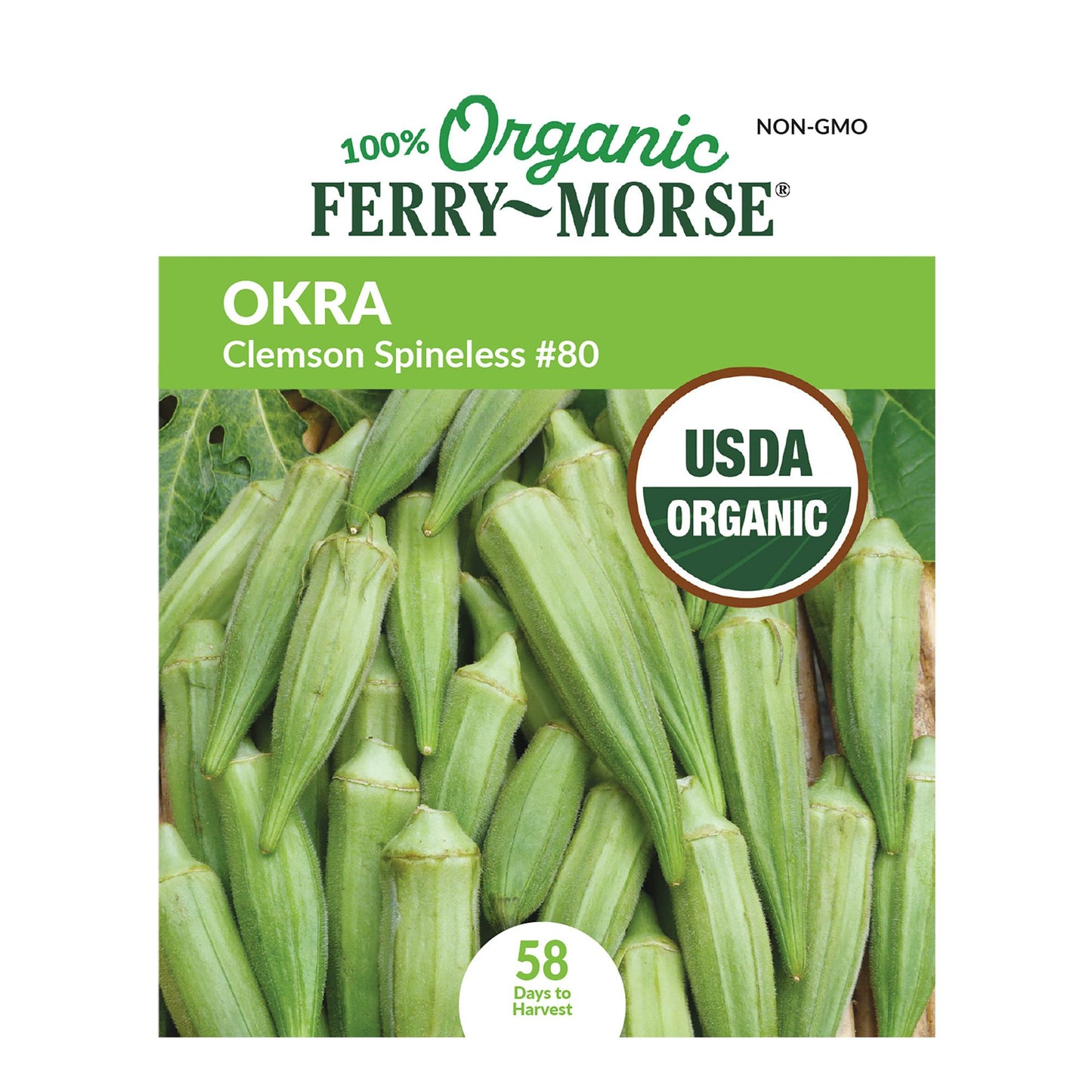 Okra, Clemson Spineless #80 Organic Seeds