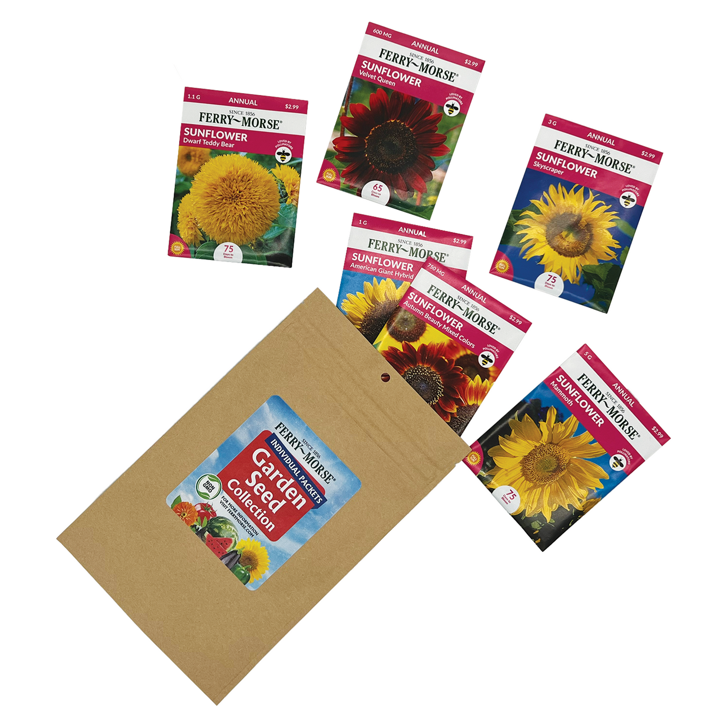 "Grow the Sunshine" Sunflower Seed Bundle (6 Pack)