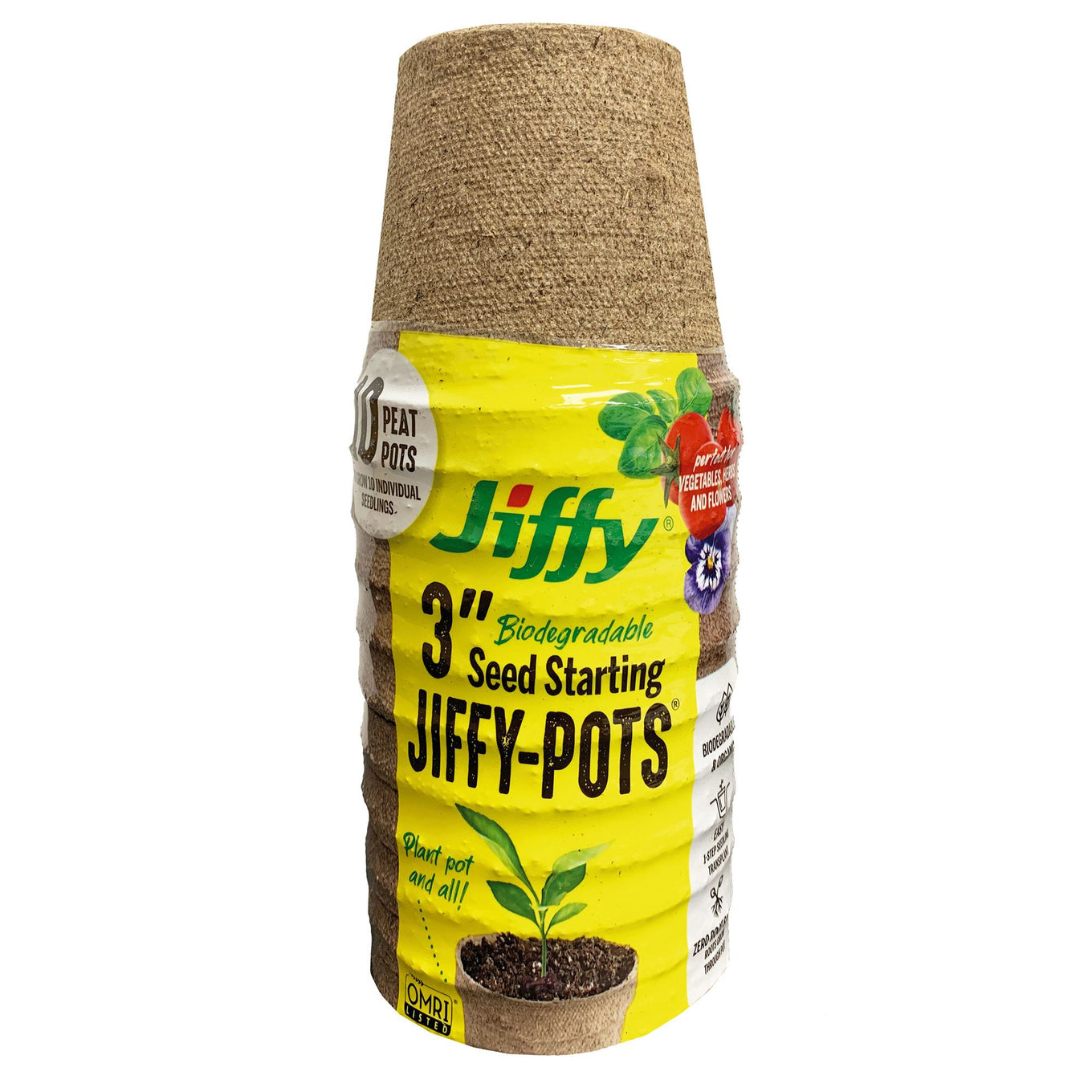 Growing organic herbs and vegetables with Jiffy Pots