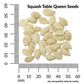 Squash, Table Queen Acorn Organic Seeds Online Edition