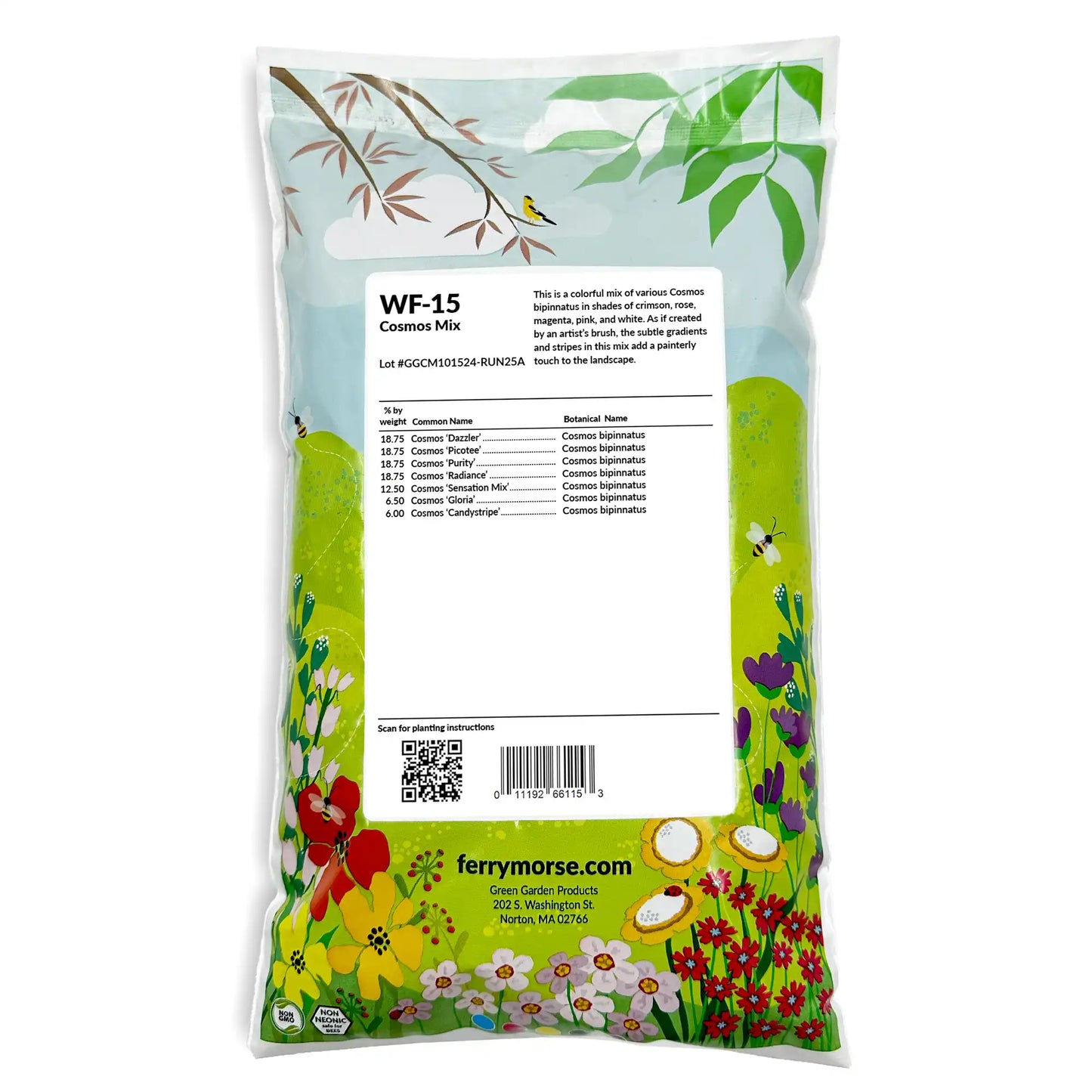 Cosmos Mix Bulk Flower Seeds, 1lb