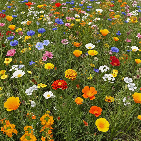 DECORTÉ Wildflower Wonderland 2x18g Dwarf Rainbow Colors Wildflower Seed Mix – Bulk Wildflower Seeds