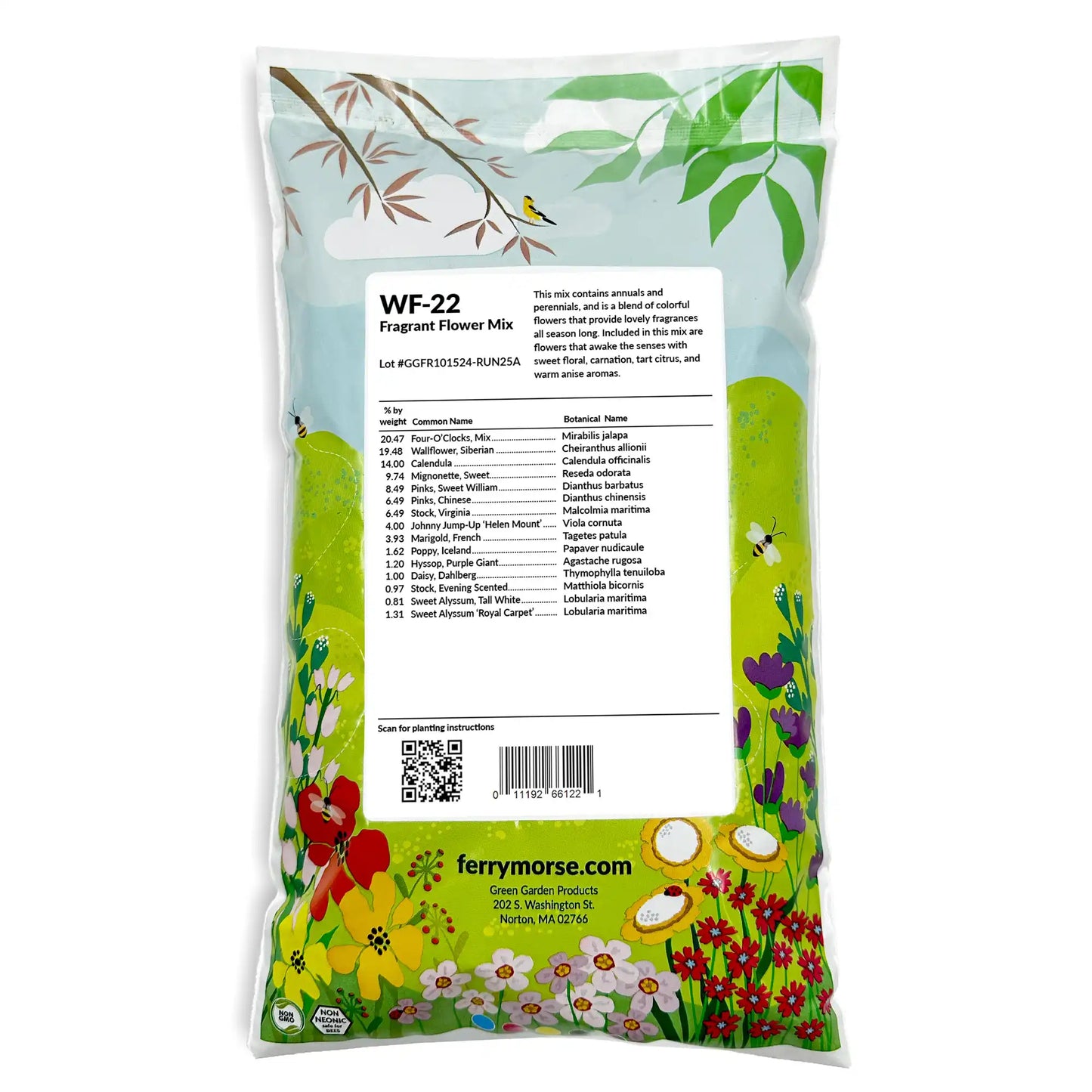 Fragrant Mix Bulk Flower Seeds, 1lb