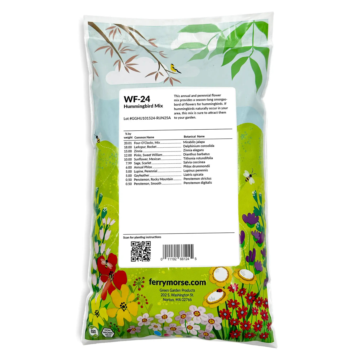 flower seeds for hummingbirds Ferry-Morse Hummingbird Mix Bulk Flower Seeds, 1lb