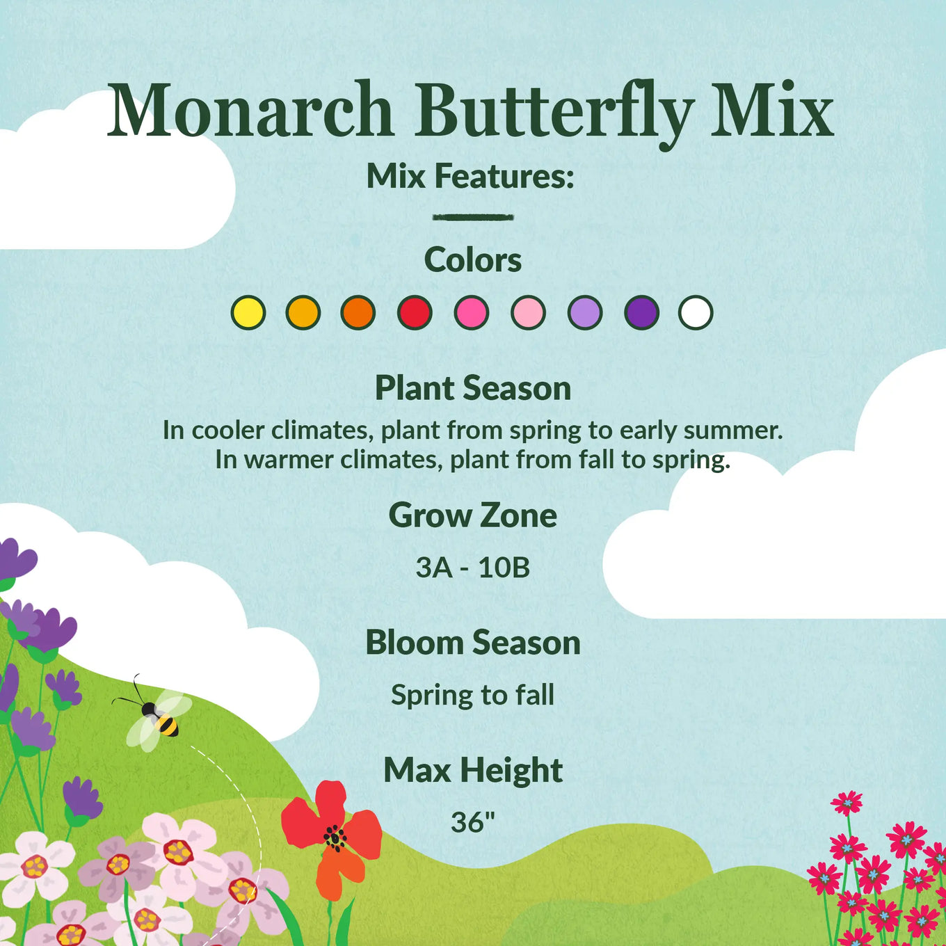 butterfly garden seeds bulk Ferry-Morse Monarch Butterfly Mix Bulk Flower Seeds, 1lb