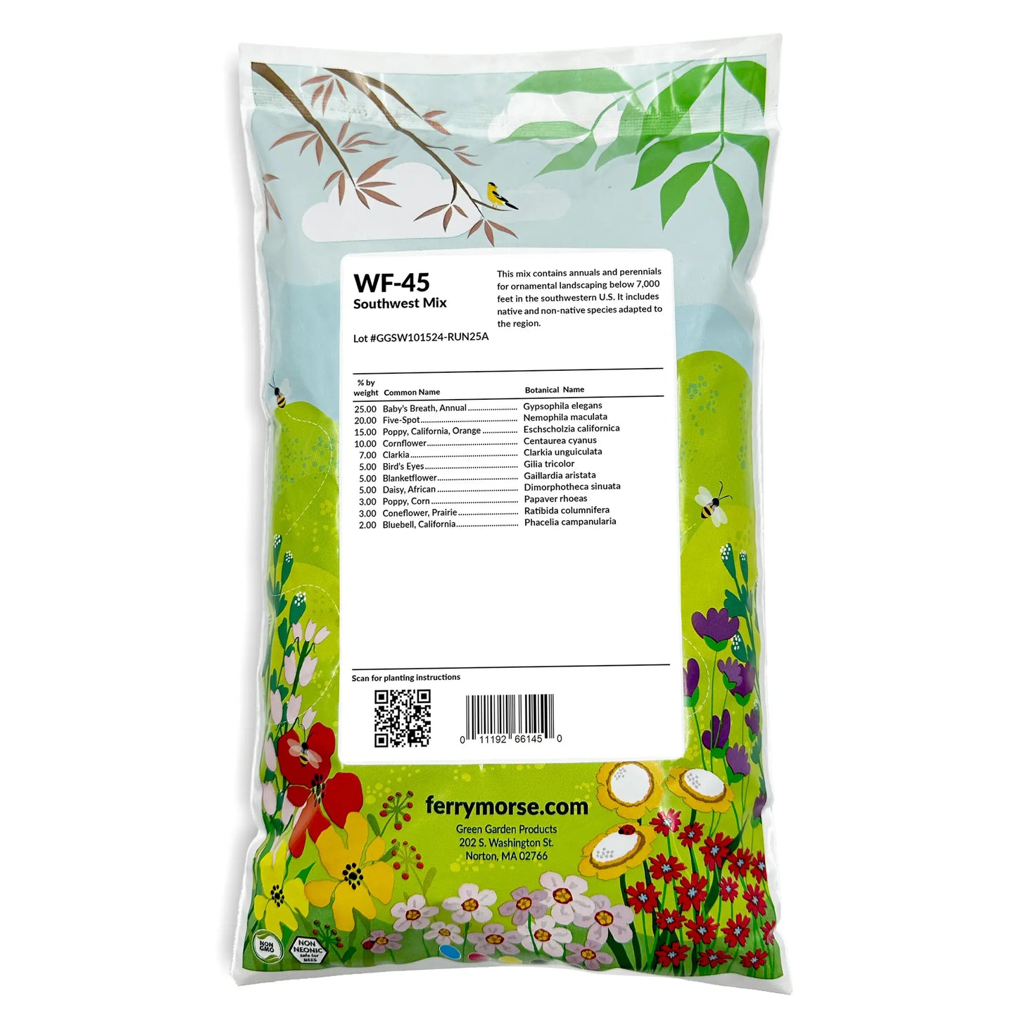 Southwest Mix Bulk Wildflower Seeds, 1lb