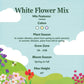 White Mix Bulk Flower Seeds, 1lb