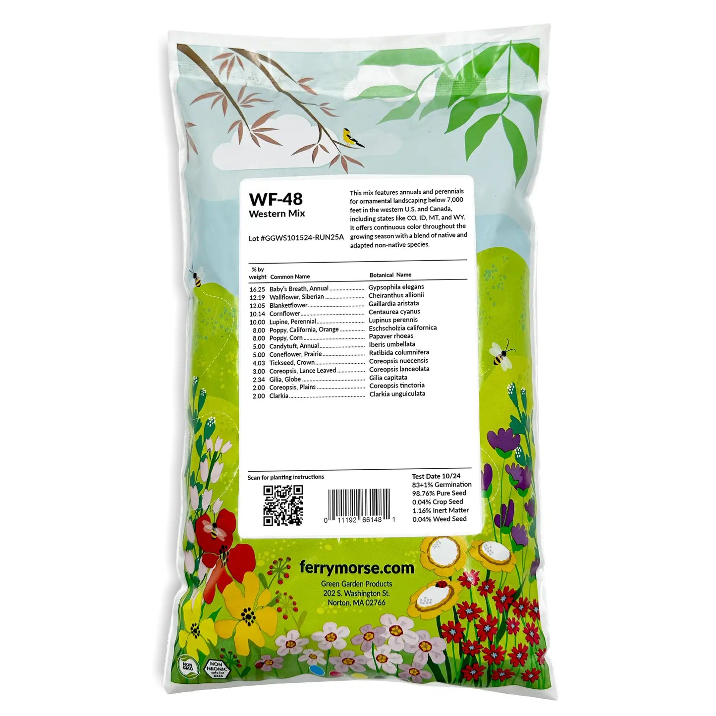 Colorado Western Mix Bulk Wildflower Seeds, 1lb