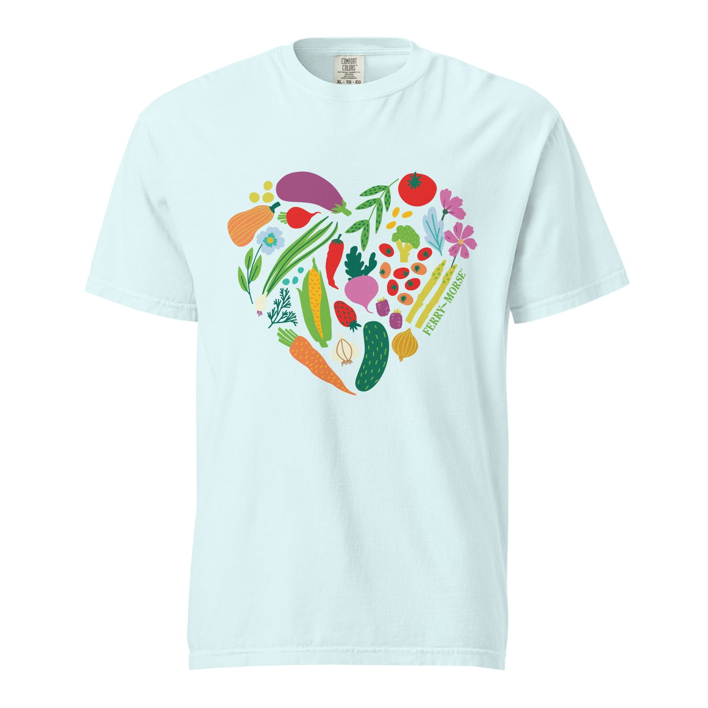 "Garden Heart" Unisex Garment-Dyed Heavyweight T-Shirt