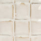 White Stoneware Planter with Debossed Woven Grid Pattern