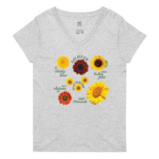 Ferry-Morse "Sunflowers" Women’s Recycled V-neck t-shirt