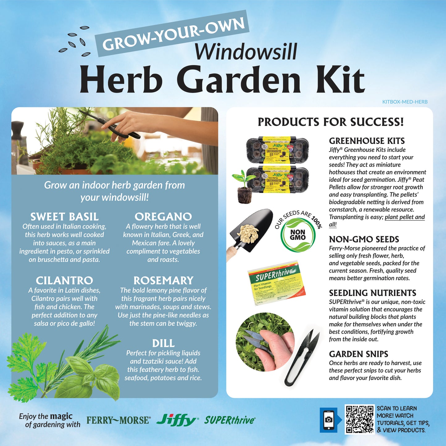 Grow-Your-Own Herbs Windowsill Garden Kit