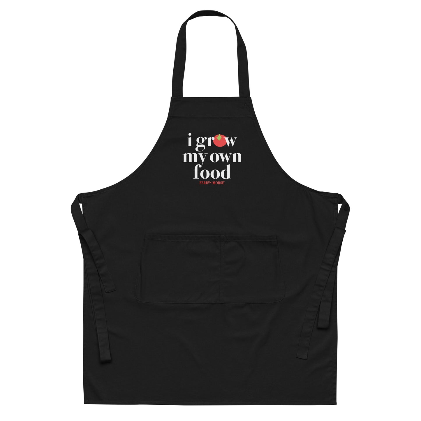 "I Grow My Own Food" Embroidered Apron