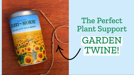 The perfect plant support garden twine! Excellent for plants that need support, easy cut & reusable metal container, pull twine through top hole & slice off piece, cut off enough to go around and support your plant stem & tie! You can also make a DIY trellis to support climbing plants