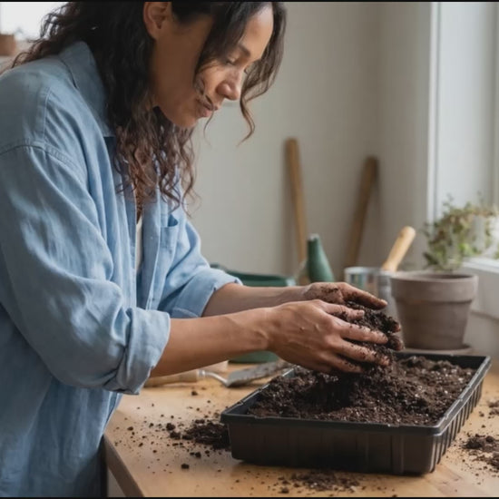 Step by step video on how to use Jiffy peat pellets, explaining the size difference. 