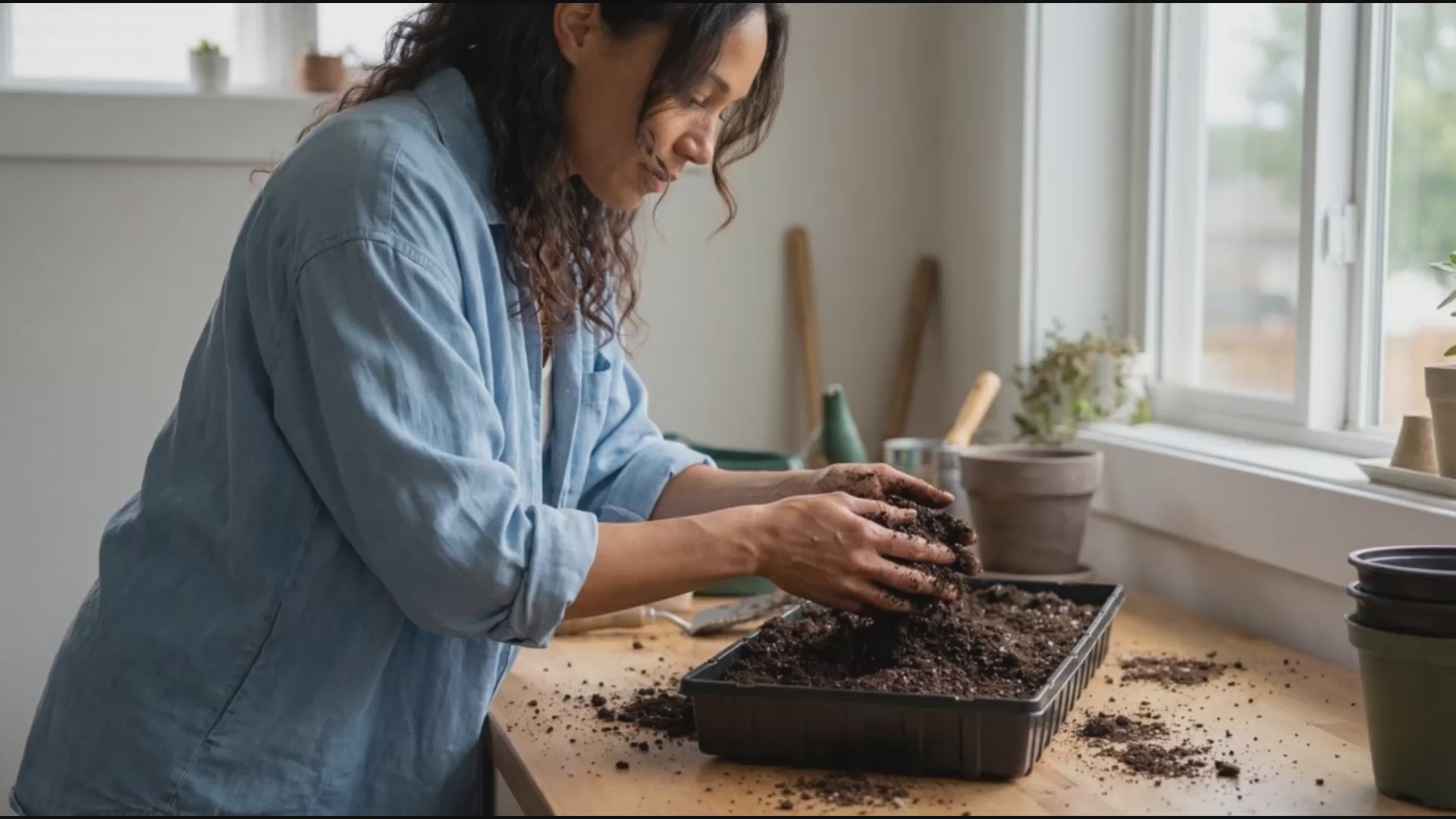 Step by step video on how to use Jiffy peat pellets, explaining the size difference. 