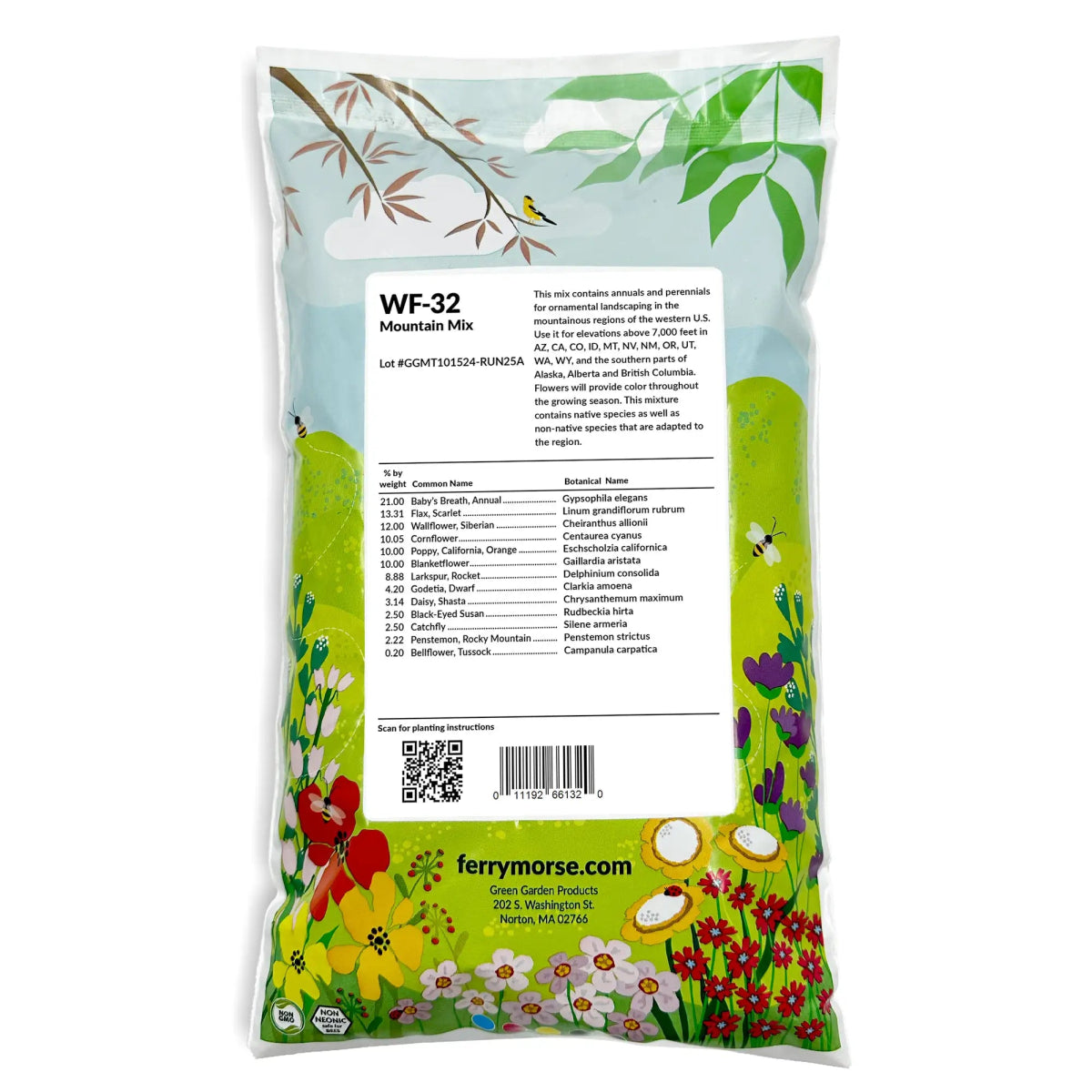 Rocky Mountain Mix Bulk Wildflower Seeds, 1lb - Ferry - Morse