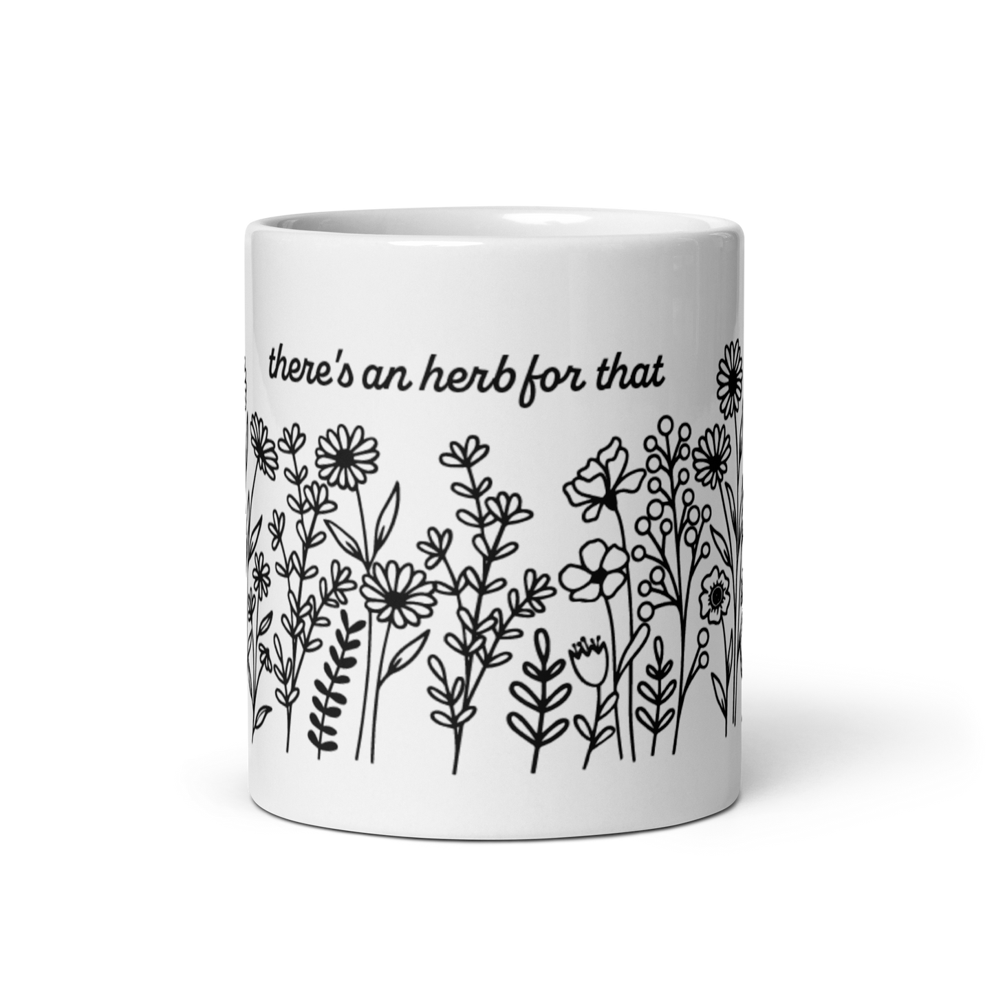Ferry-Morse "There's an Herb for that" White Mug