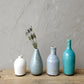 Blue & Ivory Terracotta Vases (Set of 4 Sizes)