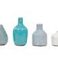 Blue & Ivory Terracotta Vases (Set of 4 Sizes)