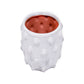 White Terracotta Planter 6.25" with Bubbled Design