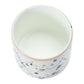 Stoneware Footed Planter with Splatter Design, White & Blue (Holds 5" Pot)